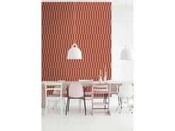 ESTAhome Tapetenmuster^Tapete Streifen und Rot 50 x 900 cm