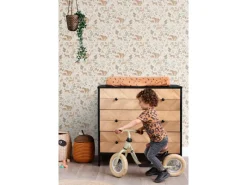 ESTAhome Dekorative Tapeten^Tapete Wald Mit Waldtieren 7401 Crême-Weiß und Beige 53 cm x 1005 m