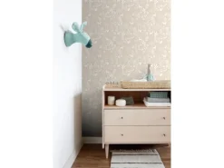 ESTAhome Dekorative Tapeten^Tapete Wald mit Waldtieren 53 cm x 10.05 m