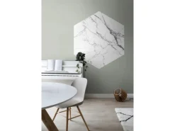 ESTAhome Wandtattoos^Wandtattoo Marmor-Optik Schwarz-Weiß 140 x 161 cm 159026