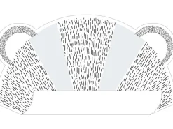 ESTAhome Wandtattoos^Wandtattoo Tierköpfe Grau und Blau 70 x 51 cm 158967