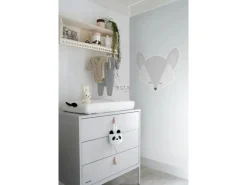 ESTAhome Wandtattoos^Wandtattoo Tierköpfe Hellgrau 70 x 48 cm 158968