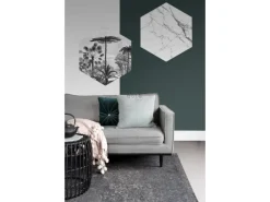 ESTAhome Wandtattoos^Wandtattoo Tropische Landschaft Mit Palmen Schwarz-Weiß 70 x 81 cm 159000