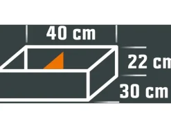 Aufbewahrung^Eurobox-System Abtrenner Weiß 35,7 cm x 16 cm