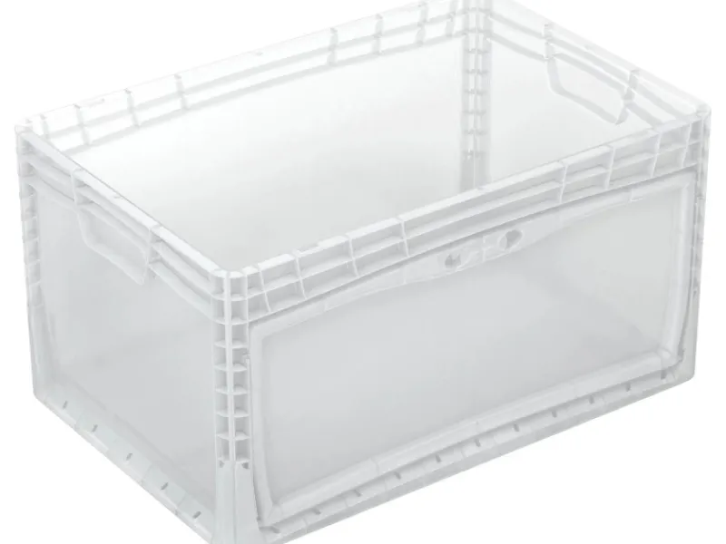 Aufbewahrung^Eurobox-System Box Flap Side 60 x 40 x 32 cm Transparent