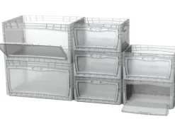 Aufbewahrung^Eurobox-System Box Flap Side 60 x 40 x 32 cm Transparent