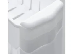 eyepower Flaschenregale^4er Nischenwagen mit Regalen und Rollen 12,5 cm Weiß