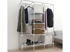 eyepower XL Kleiderschrank System 2 Schubladen 178 x 128 x 44,5 cm