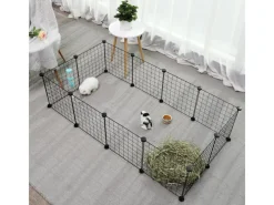 Kleintierbedarf^Feandrea Freilauf 143 cm x 73 cm x 46 cm Weiß