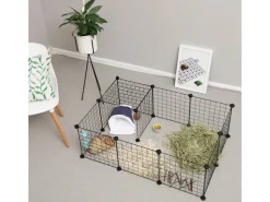 Kleintierbedarf^Feandrea Freilauf 143 cm x 73 cm x 46 cm Weiß