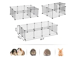 Kleintierbedarf^Feandrea Freilauf 143 cm x 73 cm x 46 cm Weiß