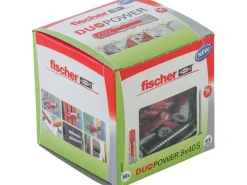 Fischer Wandregale^Dübel DuoPower Ø 8 mm x 40 mm S LD mit Schraube