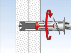 Fischer Gardinenstangen^Gipskartondübel Duoblade K 10 Stück