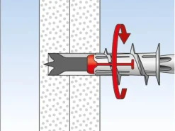 Fischer Gardinenstangen^Gipskartondübel Duoblade 40 Stück