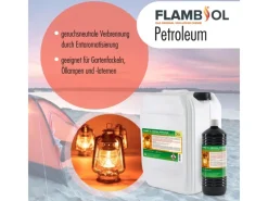 Flambiol Petroleum Heizöl in Flaschen 15 x 1l