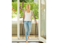 Insektenschutz^Fliegengitter Tür 2 x 65 cm x 220 cm Schwarz