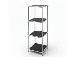 Floordirekt Metallregal Concept Epure MK-005 Verchromt 30 x 30 x 89 cm