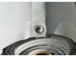 Floracord Balkonverkleidung Silbergrau 75 cm x 300 cm