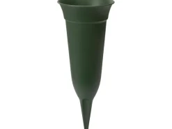 Florus Vasen^Grabvase 26 cm grün