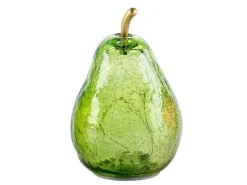 FlowerPower Deko Birne Pera mit LED 11 cm x 16 cm Grün