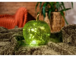FlowerPower Dekorative Figuren^Deko-Apfel Pomo mit LED Ø 16,5 cm x 20,5 cm