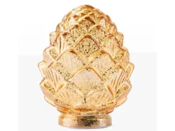 FlowerPower Ostern|Dekorative Figuren^LED-Deko-Zapfen Pine Gold