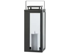 FlowerPower Laternen^LED-Laterne Lucido Outdoor 40,5 cm x 16,5 cm x 16,5 cm Schwarz