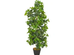 furnicato Künstliche Pflanze Lorbeerbaum mit Topf Grün 120 cm