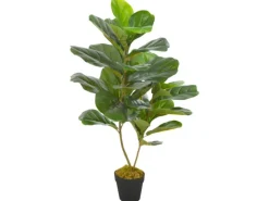 furnicato Künstliche Pflanze Geigen-Feige mit Topf Grün 90 cm