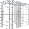 Gabiona C-Ring-Gabione-Anbaukorb Typ 3 80 x 100 x 50 cm Maschenw 5 x 10 cm