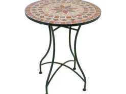 Garden Pleasure Stühle^Balkon-Set Mosaik Amarillo 3-teilig Braun