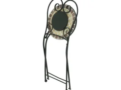 Garden Pleasure Stühle^Balkon-Set Mosaik Amarillo 3-teilig Braun