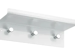 Hettich Garderobe mit Ablage Metall Weiss 3 Haken