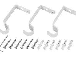 Gardinenschienen^Gardinenstange Set Ø 16-19 mm x 120-210 cm