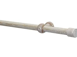 Gardinia Seilspanngarnituren^Gardinenstangen-Set Shorty Ø 2,5 cm Eiche Castell Gekälkt 240 cm FSC®