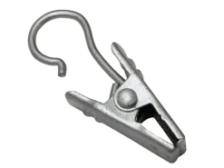 Gardinia Clipshaken Silber-Matt 10-er Pack