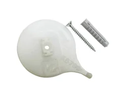 Gardinia Vorhänge|Gardinenschienen^Deckenträger für Aluminium-Vorhangschiene 2-läufig Weiß 2-er Pack