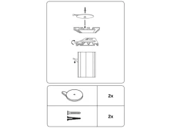 Gardinia Vorhänge|Gardinenschienen^Deckenträger für Aluminium-Vorhangschiene 2-läufig Weiß 2-er Pack