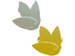 Gardinia Kissenbezüge|Überwürfe^Dekoklammer Flower Silber matt Ø 8 cm