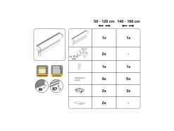 Gardinia Raffrollos^Doppelrollo de Luxe 60 cm x 180 cm