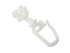 Gardinia Drehgleiter für 6 mm Laufkanal Weiß 20-er Pack