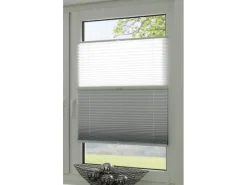 Gardinia Plissees^Easy Fix Plissee Tag und Nacht Weiß 90 cm x 210 cm