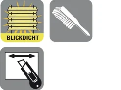 Gardinia Plissees^EasyFix Plissee mit 2 Bedienschienen 75 cm x 130 cm Weiß
