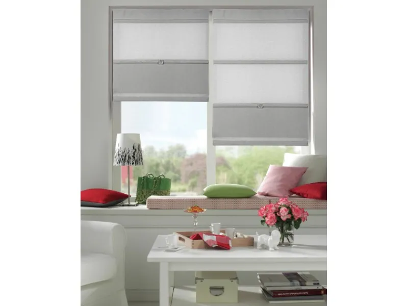 Gardinia Easyfix Raffrollo Magnetisch Grau 80 cmx 140 cm