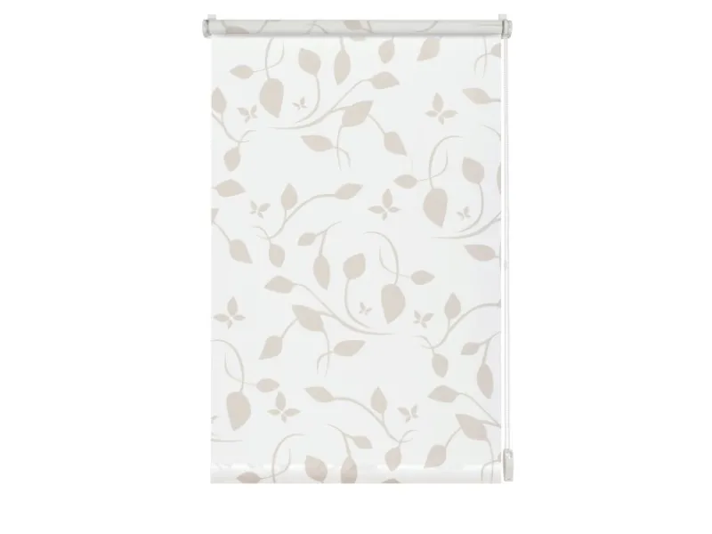 Gardinia EasyFix Rollo Dekor Scandinavian 75 cm x 150 cm Weiß/Natur