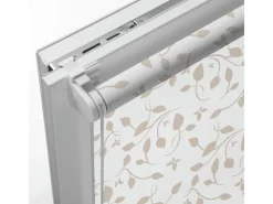 Gardinia EasyFix Rollo Dekor Scandinavian 75 cm x 150 cm Weiß/Natur