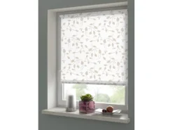 Gardinia EasyFix Rollo Dekor Scandinavian 75 cm x 150 cm Weiß/Natur