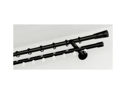 Gardinia Gardinenstangen^Endknopf Chicago Apollo Ø 20 mm Schwarz 2-er Pack