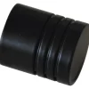 Gardinia Vorhänge|Seilspanngarnituren^Endstück Chicago Zylinder für Ø 20 mm Schwarz-Matt 2-er Pack