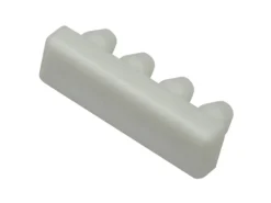 Gardinia Endstück für Aluminium-Vorhangschiene 1-läufig Weiß 2-er Pack